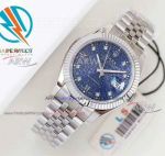 Perfect Replica Rolex Datejust Blue Dial Oyster Perpetual 41 MM Men's Watch 